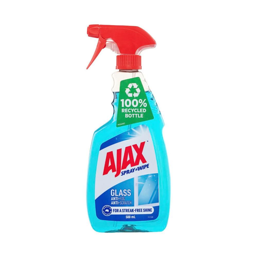 Ajax Spray N  Wipe - Triple Action - Glass - 500ml