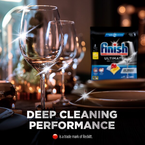 Finish Ultimate Dishwashing Tablets Lemon Sparkle – 62 Pack