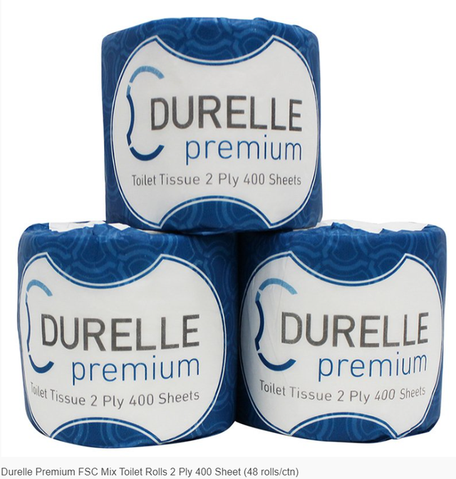 Durelle Premium FSC Mix Toilet Rolls 2 Ply 400 Sheet (48 rolls/ctn)