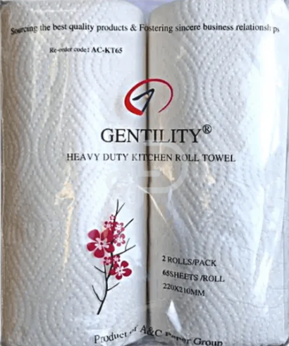 Gentility Kitchen Towel 65 Sheets 24 Rolls/Bag