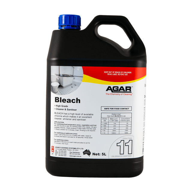 Agar Bleach High Grade Cleaner & Sanitiser 5L