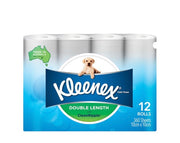 Kleenex Complete Clean Double Length Toilet Paper | 12 pack
