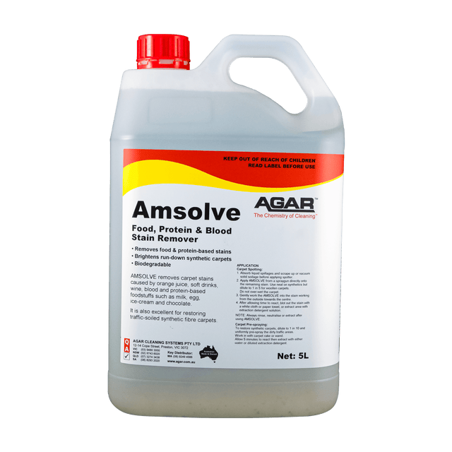 Agar Amsolve Food Protein & Blood Stain Remover 5L
