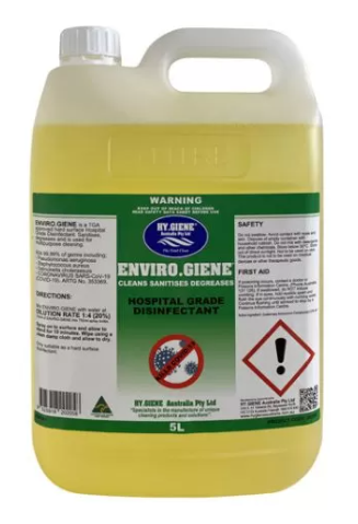 ENVIRO.GIENE multipurpose cleaner, degreaser, sanitiser and disinfectant