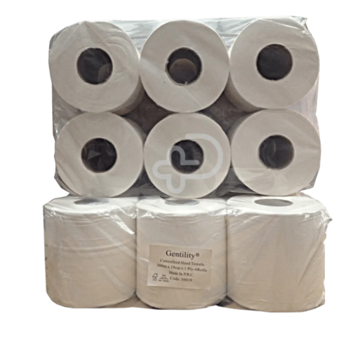Gentility Centerfeed Towel 1Ply 300m x 19cm