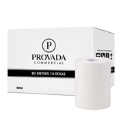 Provada Commercial Embossed Roll Towels 80m x 16 Rolls