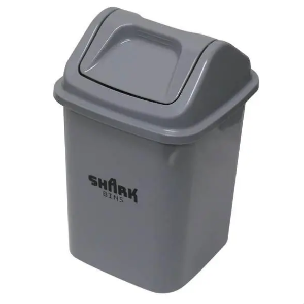 Tidy Bin 20L - Grey with Flip top Lid