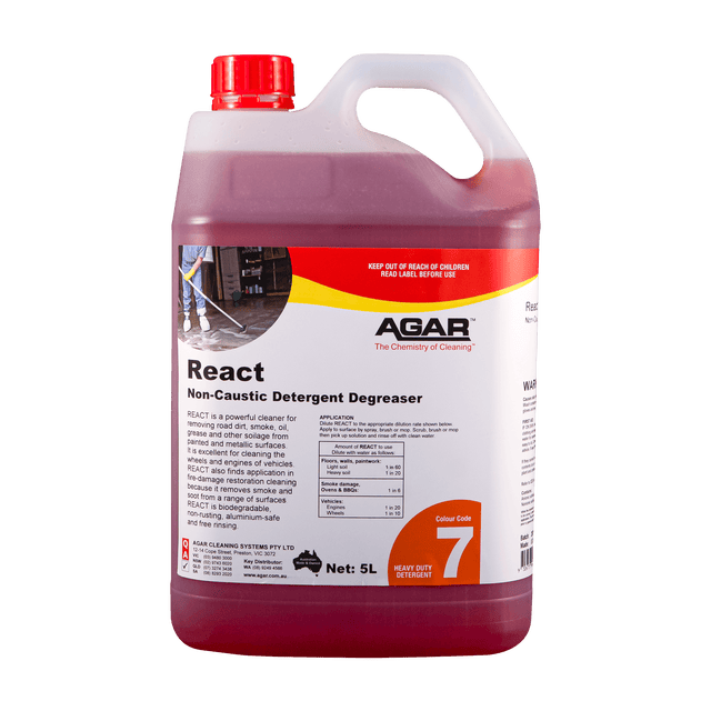 Agar React Degreaser for Smoke and Road Dirt 5L