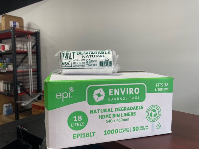 Contractor 18Lt Enviro Natural Bin Liners - Carton 1000