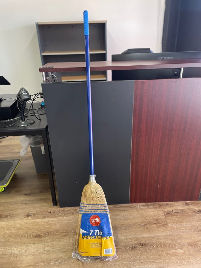 7 Tie Millet Broom